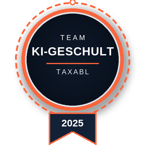 Team KI-geschult 2025 – TAXABL-Mitarbeitende wurden im Umgang mit KI geschult